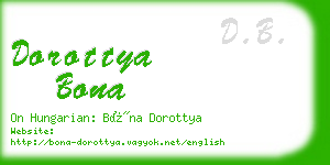 dorottya bona business card